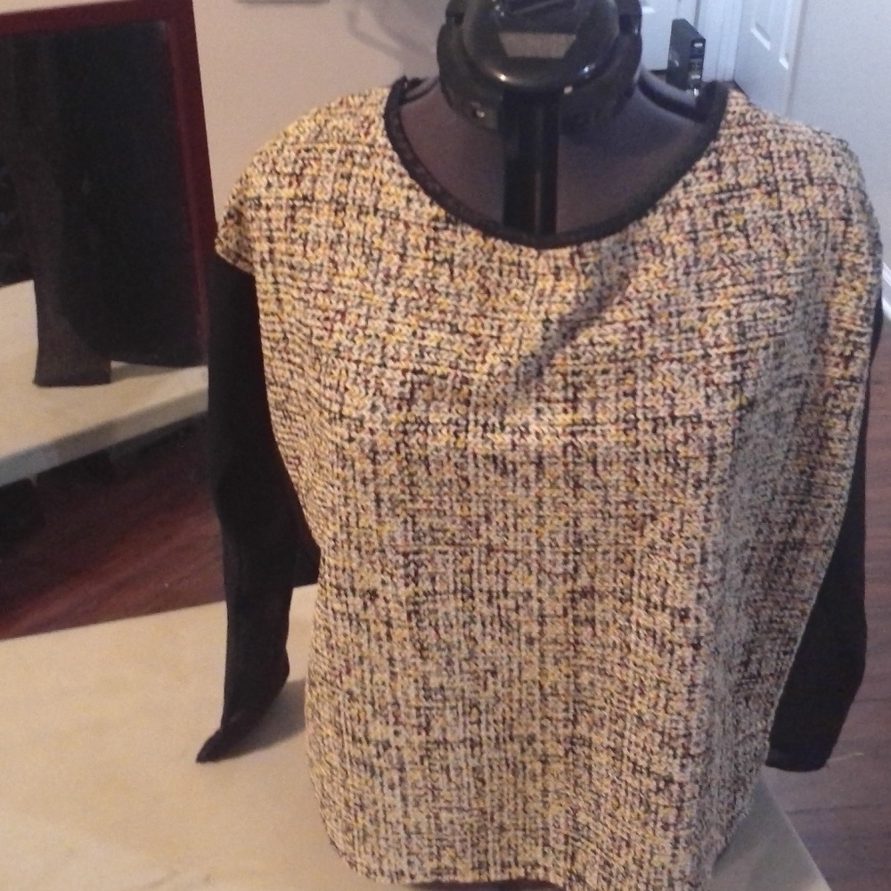 Tweed Sheer Top